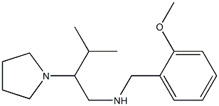 [(2-methoxyphenyl)methyl][3-methyl-2-(pyrrolidin-1-yl)butyl]amine Struktur