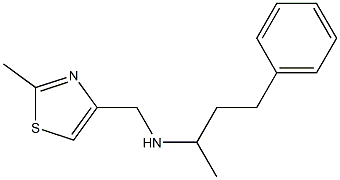 [(2-methyl-1,3-thiazol-4-yl)methyl](4-phenylbutan-2-yl)amine Struktur