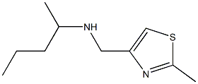 [(2-methyl-1,3-thiazol-4-yl)methyl](pentan-2-yl)amine Struktur