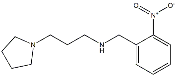 [(2-nitrophenyl)methyl][3-(pyrrolidin-1-yl)propyl]amine Struktur