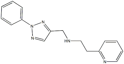 [(2-phenyl-2H-1,2,3-triazol-4-yl)methyl][2-(pyridin-2-yl)ethyl]amine Struktur