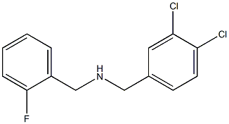 [(3,4-dichlorophenyl)methyl][(2-fluorophenyl)methyl]amine Struktur