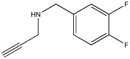 [(3,4-difluorophenyl)methyl](prop-2-yn-1-yl)amine Struktur