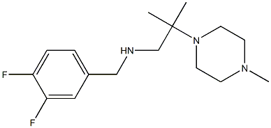 [(3,4-difluorophenyl)methyl][2-methyl-2-(4-methylpiperazin-1-yl)propyl]amine Struktur