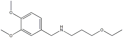 [(3,4-dimethoxyphenyl)methyl](3-ethoxypropyl)amine Struktur