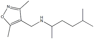 [(3,5-dimethyl-1,2-oxazol-4-yl)methyl](5-methylhexan-2-yl)amine Struktur