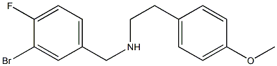 [(3-bromo-4-fluorophenyl)methyl][2-(4-methoxyphenyl)ethyl]amine Struktur