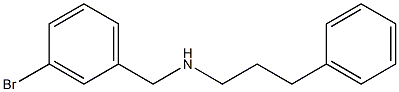 [(3-bromophenyl)methyl](3-phenylpropyl)amine Struktur