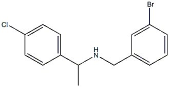 [(3-bromophenyl)methyl][1-(4-chlorophenyl)ethyl]amine Struktur