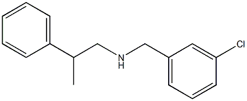 [(3-chlorophenyl)methyl](2-phenylpropyl)amine Struktur