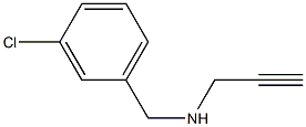 [(3-chlorophenyl)methyl](prop-2-yn-1-yl)amine Struktur