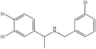 [(3-chlorophenyl)methyl][1-(3,4-dichlorophenyl)ethyl]amine Struktur