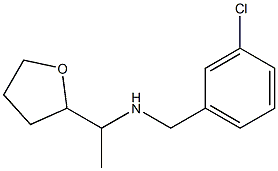 [(3-chlorophenyl)methyl][1-(oxolan-2-yl)ethyl]amine Struktur