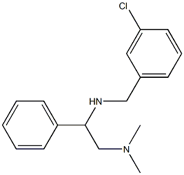 [(3-chlorophenyl)methyl][2-(dimethylamino)-1-phenylethyl]amine Struktur