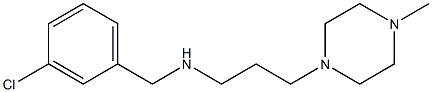 [(3-chlorophenyl)methyl][3-(4-methylpiperazin-1-yl)propyl]amine Struktur