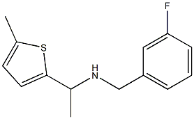 [(3-fluorophenyl)methyl][1-(5-methylthiophen-2-yl)ethyl]amine Struktur