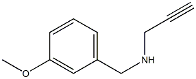 [(3-methoxyphenyl)methyl](prop-2-yn-1-yl)amine Struktur