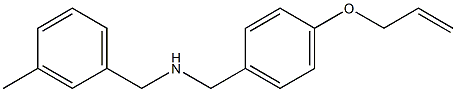 [(3-methylphenyl)methyl]({[4-(prop-2-en-1-yloxy)phenyl]methyl})amine Struktur