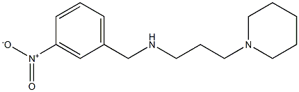 [(3-nitrophenyl)methyl][3-(piperidin-1-yl)propyl]amine Struktur