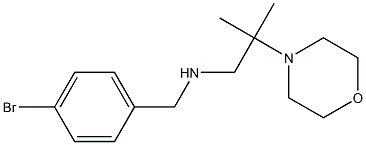 [(4-bromophenyl)methyl][2-methyl-2-(morpholin-4-yl)propyl]amine Struktur