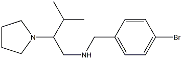 [(4-bromophenyl)methyl][3-methyl-2-(pyrrolidin-1-yl)butyl]amine Struktur