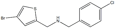 [(4-bromothiophen-2-yl)methyl][(4-chlorophenyl)methyl]amine Struktur