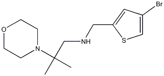 [(4-bromothiophen-2-yl)methyl][2-methyl-2-(morpholin-4-yl)propyl]amine Struktur