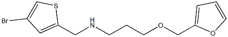 [(4-bromothiophen-2-yl)methyl][3-(furan-2-ylmethoxy)propyl]amine Struktur