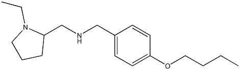 [(4-butoxyphenyl)methyl][(1-ethylpyrrolidin-2-yl)methyl]amine Struktur