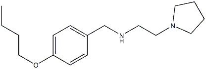 [(4-butoxyphenyl)methyl][2-(pyrrolidin-1-yl)ethyl]amine Struktur