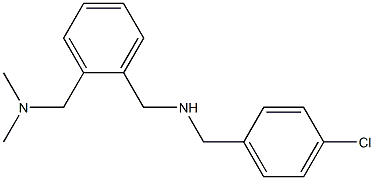 [(4-chlorophenyl)methyl]({2-[(dimethylamino)methyl]phenyl}methyl)amine Struktur