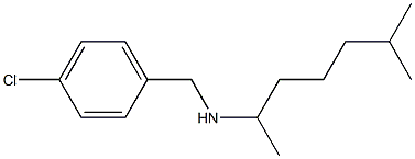 [(4-chlorophenyl)methyl](6-methylheptan-2-yl)amine Struktur