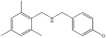 [(4-chlorophenyl)methyl][(2,4,6-trimethylphenyl)methyl]amine Struktur