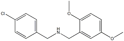 [(4-chlorophenyl)methyl][(2,5-dimethoxyphenyl)methyl]amine Struktur