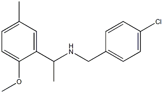 [(4-chlorophenyl)methyl][1-(2-methoxy-5-methylphenyl)ethyl]amine Struktur