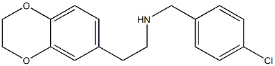 [(4-chlorophenyl)methyl][2-(2,3-dihydro-1,4-benzodioxin-6-yl)ethyl]amine Struktur