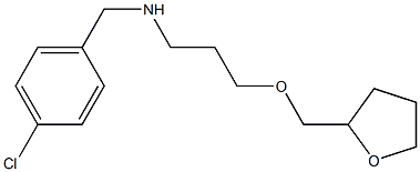 [(4-chlorophenyl)methyl][3-(oxolan-2-ylmethoxy)propyl]amine Struktur