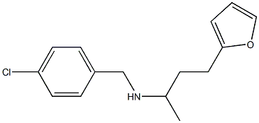 [(4-chlorophenyl)methyl][4-(furan-2-yl)butan-2-yl]amine Struktur