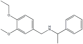 [(4-ethoxy-3-methoxyphenyl)methyl](1-phenylethyl)amine Struktur