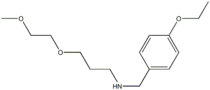 [(4-ethoxyphenyl)methyl][3-(2-methoxyethoxy)propyl]amine Struktur