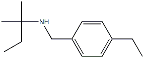 [(4-ethylphenyl)methyl](2-methylbutan-2-yl)amine Struktur