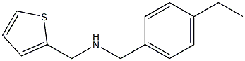 [(4-ethylphenyl)methyl](thiophen-2-ylmethyl)amine Struktur