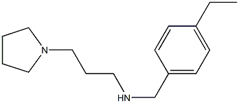 [(4-ethylphenyl)methyl][3-(pyrrolidin-1-yl)propyl]amine Struktur