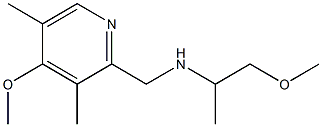 [(4-methoxy-3,5-dimethylpyridin-2-yl)methyl](1-methoxypropan-2-yl)amine Struktur