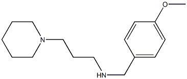 [(4-methoxyphenyl)methyl][3-(piperidin-1-yl)propyl]amine Struktur