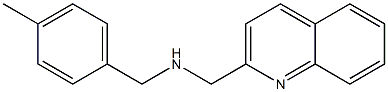 [(4-methylphenyl)methyl](quinolin-2-ylmethyl)amine Struktur