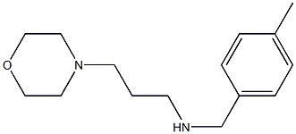 [(4-methylphenyl)methyl][3-(morpholin-4-yl)propyl]amine Struktur