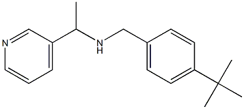 [(4-tert-butylphenyl)methyl][1-(pyridin-3-yl)ethyl]amine Struktur