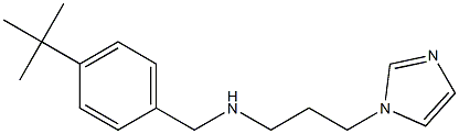 [(4-tert-butylphenyl)methyl][3-(1H-imidazol-1-yl)propyl]amine Struktur