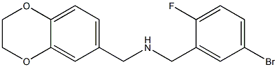 [(5-bromo-2-fluorophenyl)methyl](2,3-dihydro-1,4-benzodioxin-6-ylmethyl)amine Struktur